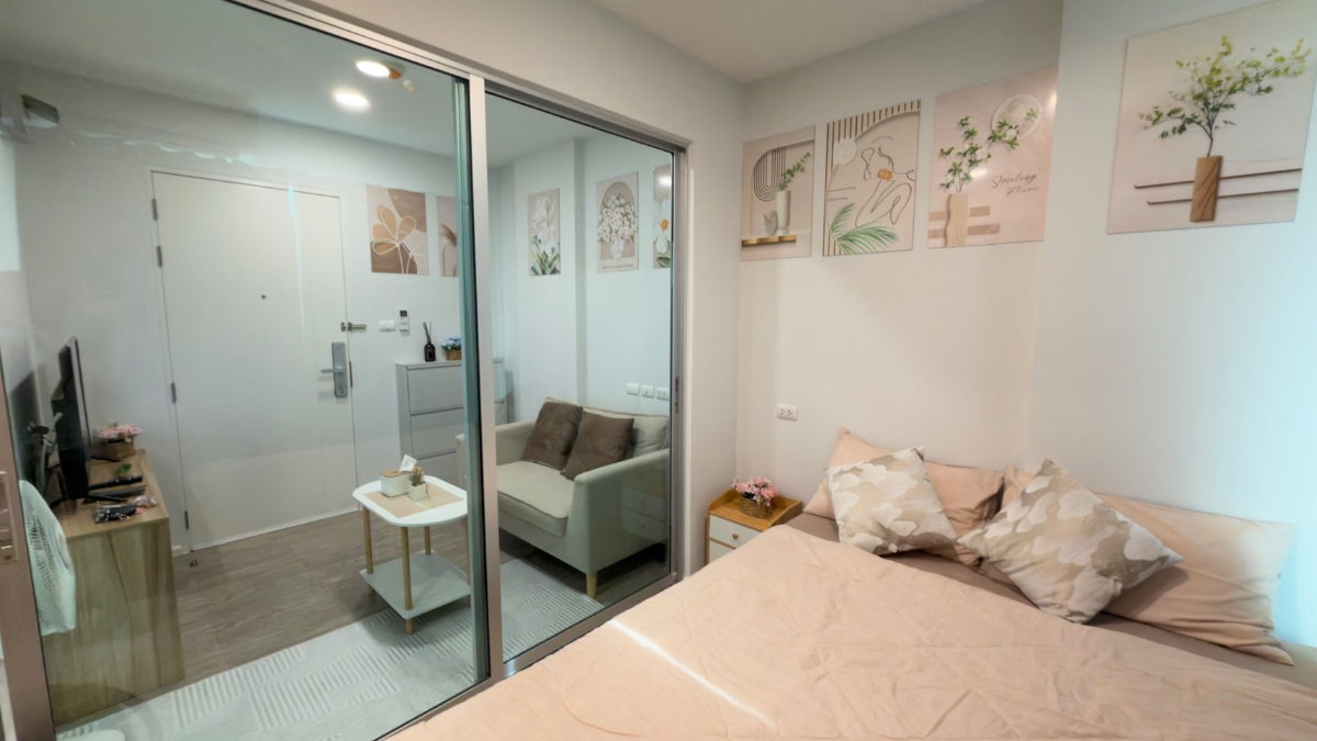 รูป  ให้เช่า happy condo ดอนเมือง ทรงประภา ราคา 8,500 บาท มีเครื่องซักผ้า ชั้น 7 สนใจ @sacondo  - รูปที่ 1/3