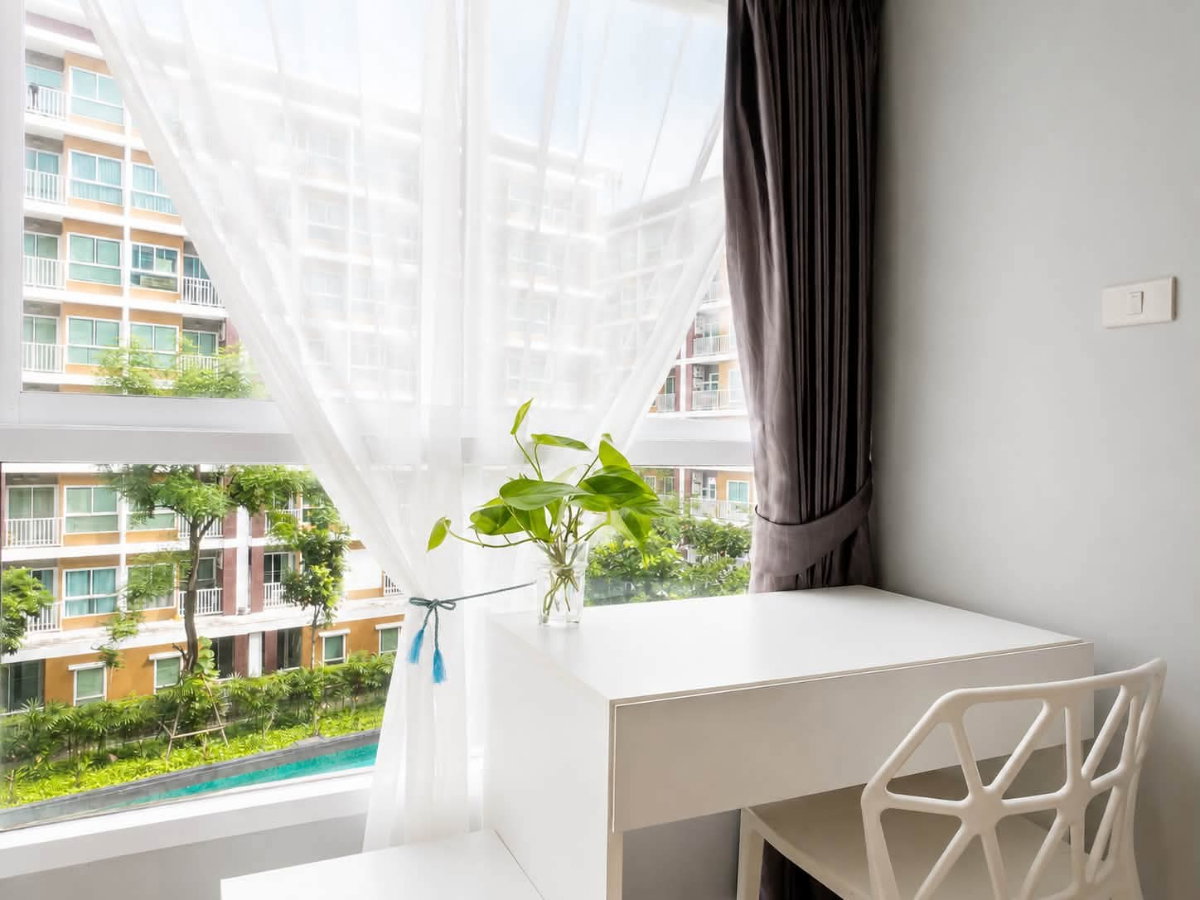 รูป WE Condo เอกมัย–รามอินทรา | 8,000 บาท/เดือน ✨ 27 ตร.ม. ชั้น 4 | เฟอร์ครบ  - รูปที่ 3/3
