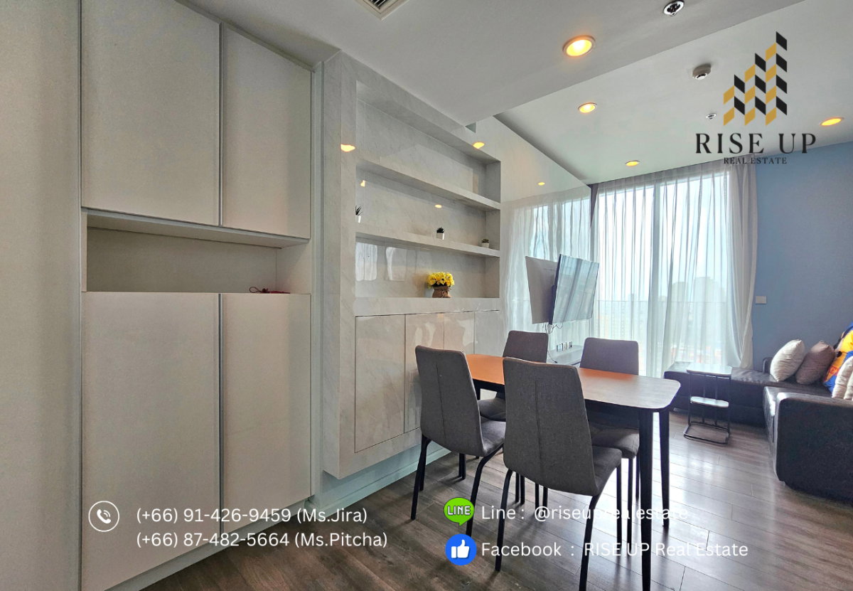 รูป ปล่อยเช่า 📣 Whizdom Essence Condo, 2 ห้องนอน, 2 ห้องน้ำ, ขนาด 55 ตร.ม. 🔥37,000 บาท/เดือน🔥 - รูปที่ 5/21