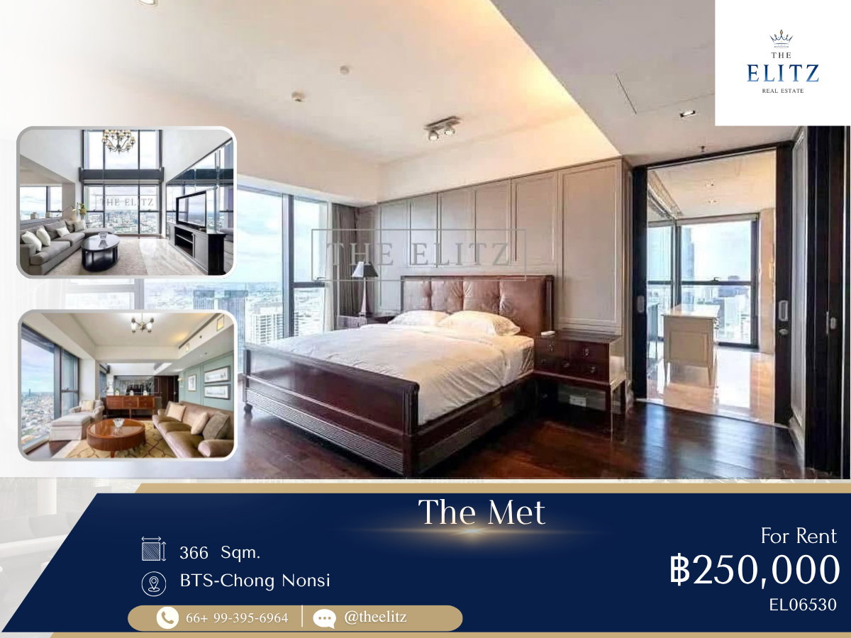✨ Unveil the Pinnacle of Opulence: A Majestic Sky Villa Masterpiece Awaits You at The Met Sathorn ✨