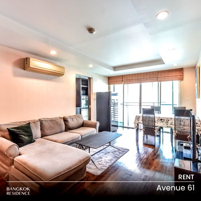 Condos for rent : Rental Condo 🌃 Avenue 61, 2BR 107 sq.m. 50K 🌿 Beautiful Spacious Unit, Peaceful Living, Near BTS Thonglo 