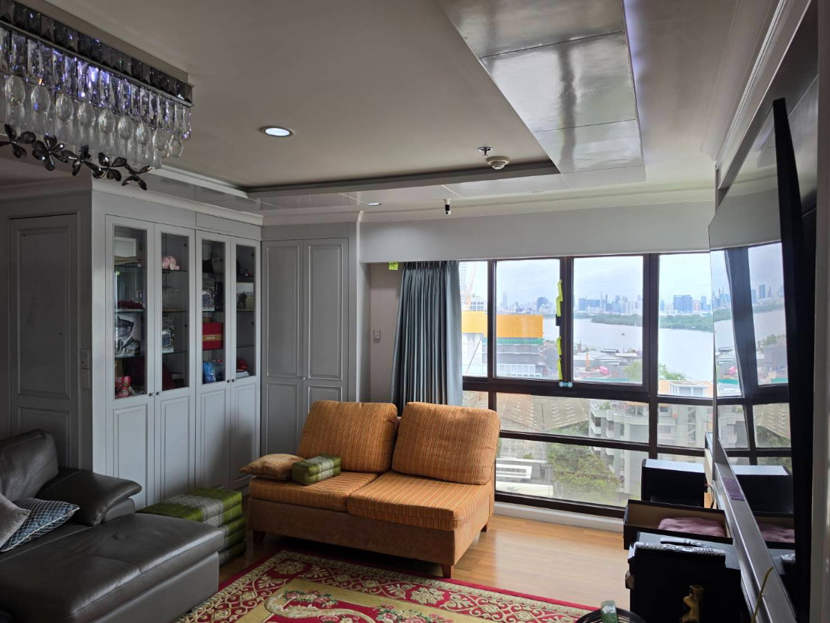 picture Riverfront Penthouse at Lumpini Place: Panoramic 180° Chao Phraya River View (188.44 sq.m.). - 8/11