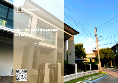 Houses for rent : Detached house for rent ✨ The City Pattanakarn ✨ 8 bedrooms, 7 bathrooms; fully furnished and equipped with appliances.