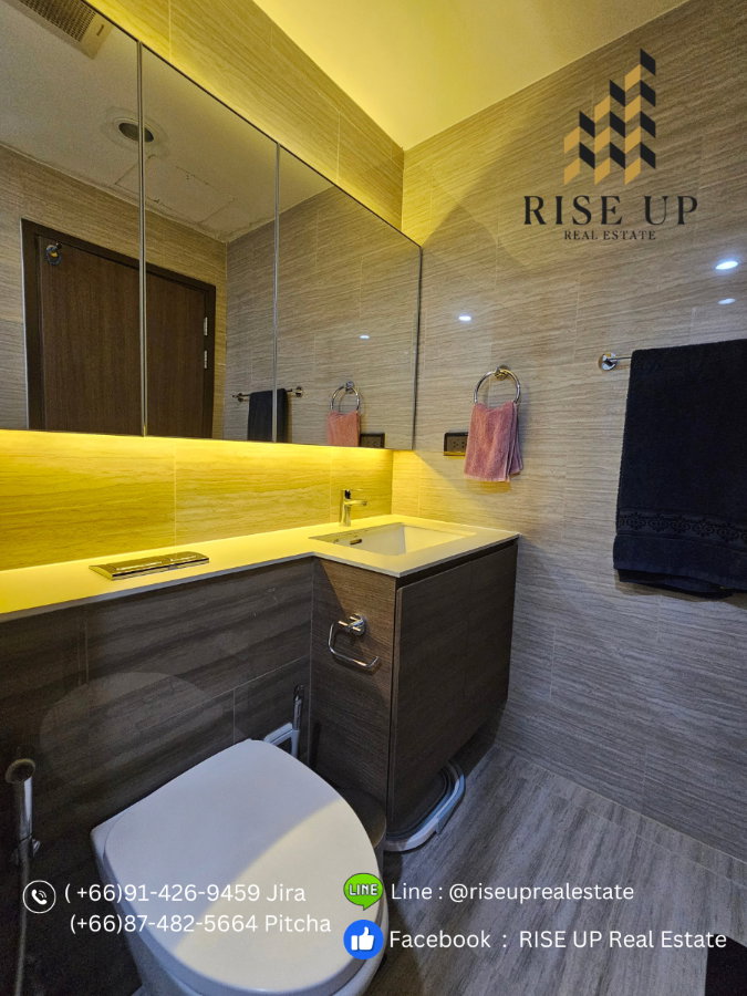 รูป ปล่อยเช่า 📣 Whizdom Essence Sukhumvit Condo, 1 ห้องนอน 1 ห้องน้ำ, ขนาด 35 ตร.ม. 🔥19,000  บาท/เดือน🔥(R0635) - รูปที่ 12/17