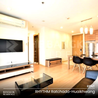 คอนโดให้เช่า : เช่าคอนโด 🚀 RHYTHM Ratchada-Huaikhwang 2นอน 66.41ตรม 30k ☄️ ยูนิตสวย ใกล้ MRT ห้วยขวาง 