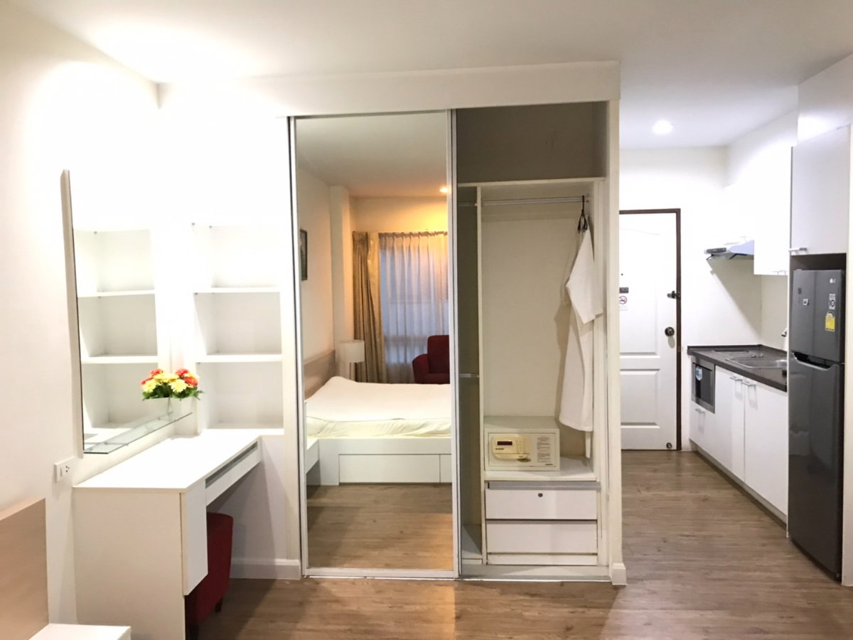 รูป ให้เช่า C-House condo อมตะซิตี้ระยอง, Studio 32 ตารางเมตร, เฟอร์นิเจอร์ Built-in [ตกแต่งครบ] >> กระเป๋าใบเดียวก็เข้าอยู่ได้เลย - รูปที่ 14/25