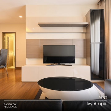 Rental Condo ð Ivy Ampio, 2BR 76 sq.m. 50K âĻ Spacious and Airy Unit, Near MRT Thailand Cultural Centre