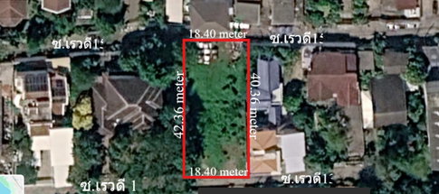 Land for Sale – Prime Location, Soi Rewadee 13–15, Nonthaburi (Access from 2 Sois)