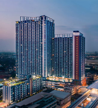 Rent The Matropolis Samrong Interchange 1 bedroom 1 Bathroom Fully Furnished and Complete Electrical Appliances