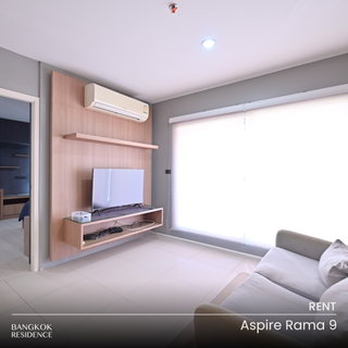 รูปภาพ Rental Condo 🌃 Aspire Rama 9, 2BR 66 sq.m. 28K ✨ Beautiful Unit, Near MRT Phra Ram 9