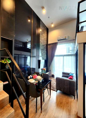 คอนโดให้เช่า : ให้เช่าคอนโด ไอดีโอ พระราม 9 - อโศก อาคาร 1 ชั้น 30 Duplex 2 ห้องนอน ขนาด 52.00 ตรม ใกล้ MRT พระราม 9