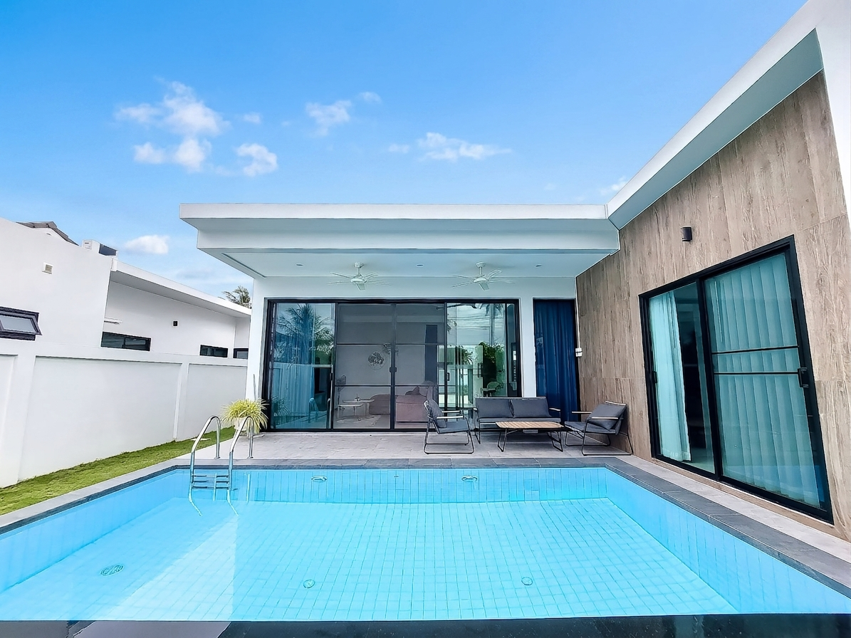 รูป Modern Pool Villa for Rent Nong Pla Lai East Pattaya 3Bed - รูปที่ 10/11