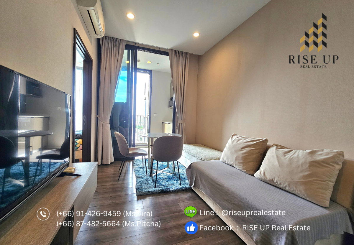 รูป ปล่อยเช่า 📣 Whizdom Essence Sukhumvit Condo, 1 ห้องนอน 1 ห้องน้ำ, ขนาด 35 ตร.ม. 🔥19,000  บาท/เดือน🔥(R0635) - รูปที่ 1/17