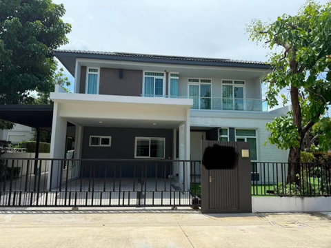 ให้เช่า บ้านเดี่ยว มัณฑนา 2 บางนา กม.7 | 86 ตร.ว. | 4 ห้องนอน | Solar Cell + EV Charger | Pet Friendly