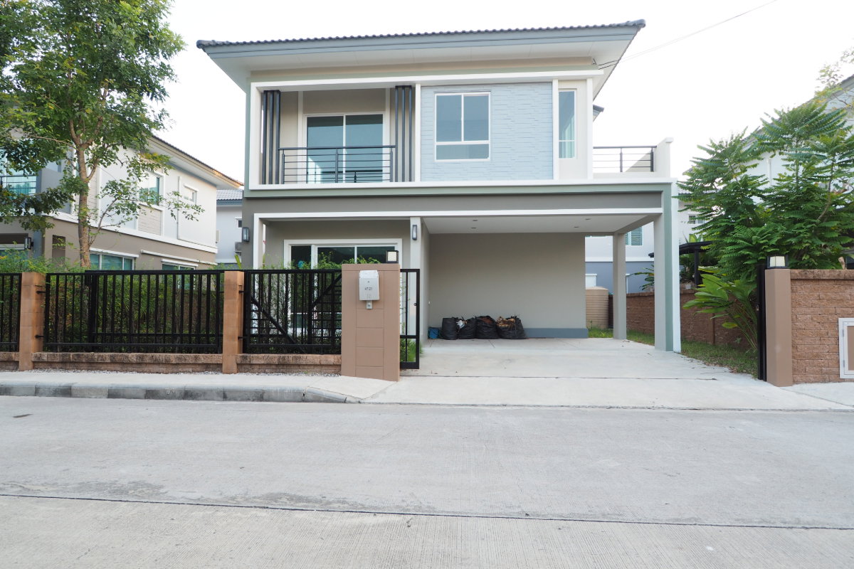 รูป ให้เช่าบ้านเดี่ยว2ชั้น ใกล้มหาลัยกรุงเทพ เดอะ แพลนท์ พหลโยธิน รังสิต ซอยคลองหลวง 17 - รูปที่ 1/9