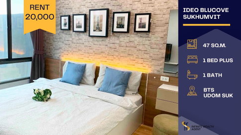 ✨Minimalist gem Fully equipped! | 1BedPlus 47sqm 20K/m near BTS Udom Suk | By on-site agent. DM for free tour! 📞
