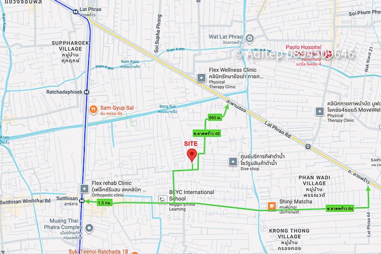 6-bed house for sale, 219.8 sq wah, Huai Khwang