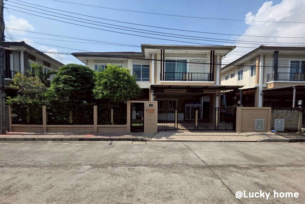บ้านเดี่ยวแบบใหญ่สุดของโครงการ 61.9 ตร.ว. / 215 ตร.ม.  โครงการภัสสร เพรสทีจ พัฒนาการ 38 
