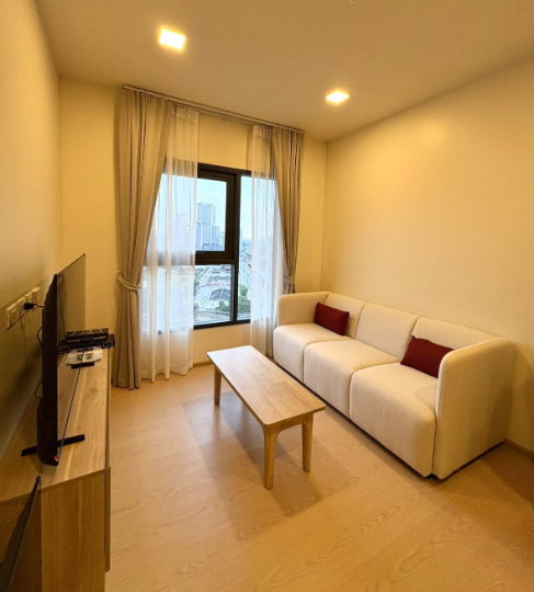 ให้เช่าคอนโด The Base Urban Rama 9 (MRT พระราม 9) เฟอร์บิ้วอิน เครื่องใช้ไฟฟ้าครบ @onestepliving