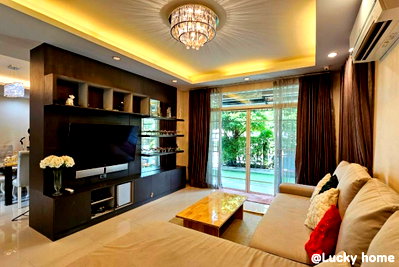 Houses for sale Max Valu Pattanakarn : Two-Story Detached House for Sale at Passorn Prestige Pattanakarn 38 – Largest House Type, Fully Functional and Ready to Move In