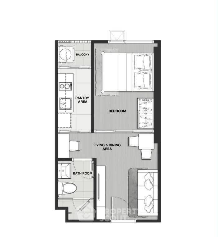 รูป ชั้น 34 คอนโด 1 ห้องนอน Knightsbridge Prime Onnut ใกล้ BTS อ่อนนุช (ID 3206551) - รูปที่ 7/8