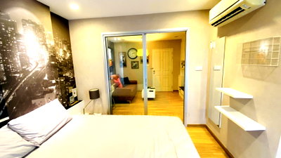 Condos for rent King's College International School Bangkok : 🎉 For Rent Condo THE TRUST RESIDENCE RATCHADA-RAMA 3 Building 1, Floor 31,1 bed room, Room size 29.00 sqm