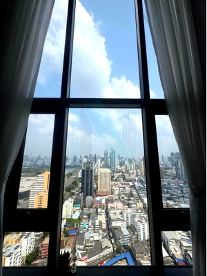 Condos for rent : 📌 For Rent Condo LIFE RAMA 4 - ASOKE Building 1, Floor 35,Duplex 2 bed room, Room size 48 sqm