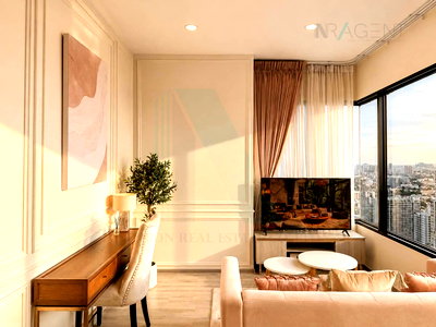 Condos for rent : 🔺 For Rent Condo KNIGHTSBRIDGE PRIME ONNUT Building 1, Floor 43,2 bed room, Room size 54 sqm