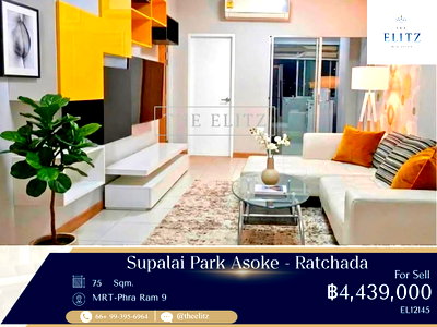 Condos for sale : ✨ Exceptional Best Value Deal in Rama 9-Asoke! | Airy Unit with Great Ventilation - Easy Access to Expressway & New CBD ✨