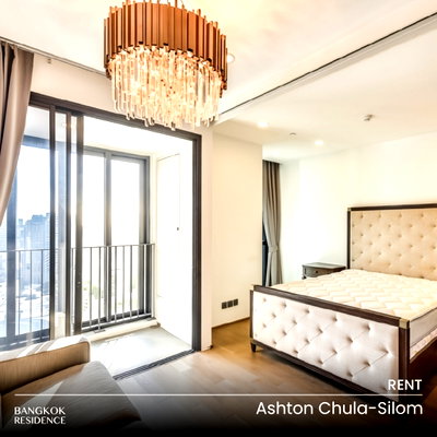 คอนโดให้เช่า : เช่าคอนโด 🌃 Ashton Chula-Silom 1นอน 33.50ตร.ม. 27K ✨ รีโนเวทใหม่หมด! สวยเฟอร์ครบ ใกล้ MRT สามย่าน 