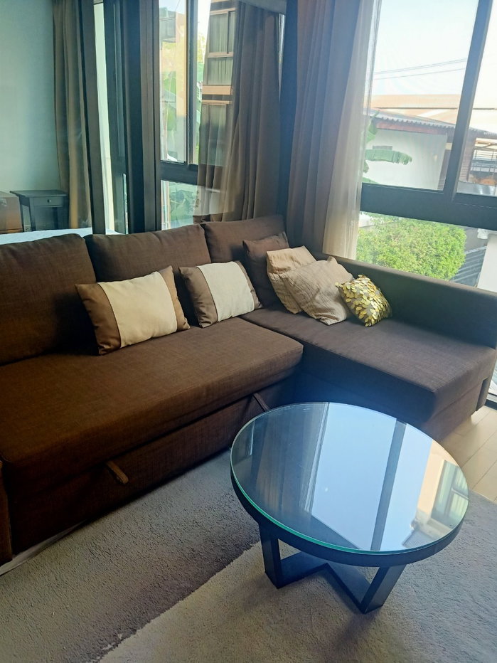 picture Condo for RENT : Abstract sukhumvit 66/1  𝐒𝐢𝐳𝐞 : 62 sqm. 2 Bed / 2 Bath  𝐅𝐥𝐨𝐨𝐫 : 2nd  ✅Fully furnished - 1/14