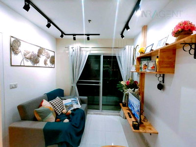 Condos for rent : For rent, The Parkland Light Sukhumvit - Pak Nam, 1 bedroom, 8th floor, Building A, near BTS Pak Nam.