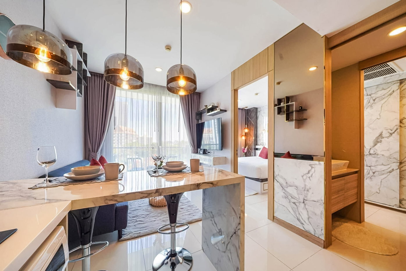 รูป 1 Bedroom Condo for Sale The Riviera Wongamat Pattaya - รูปที่ 8/14