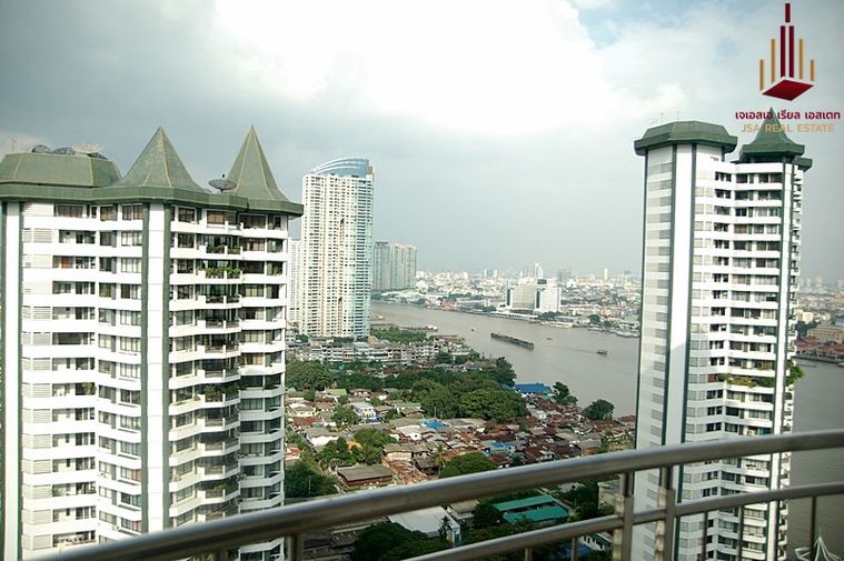 2-bed condo for rent, 77 sqm, Supalai River Resort