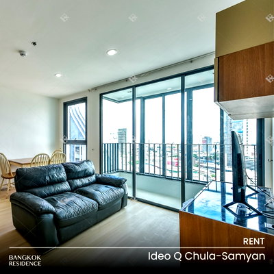 คอนโดให้เช่า : เช่าคอนโด 🔥 Ideo Q Chula-Samyan 2นอน 50ตร.ม. 38K 🔥 ว่าง! เช่าเลย ห้องเฟอร์ครบ ใกล้ MRT สามย่าน & จุฬา 