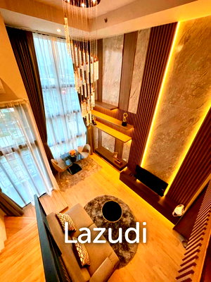 Condos for rent : Modern 1 Bedroom Duplex Condo 36 sqm on 30th Floor at Ideo Rama 9-Asoke Huai Khwang