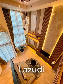 Modern 1 Bedroom Duplex Condo 36 sqm on 30th Floor at Ideo Rama 9-Asoke Huai Khwang