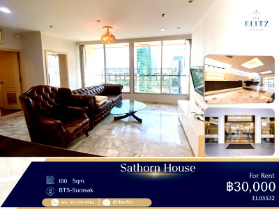 Condos for rent : ✨ Large Unit with Generous Space at the Best Price! | Directly at BTS Surasak in Sathorn CBD - Airy Layout, Fully Furnished ✨