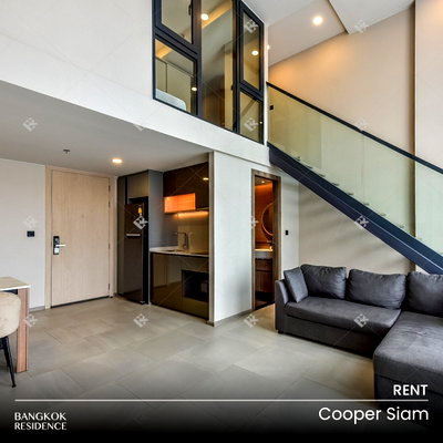 คอนโดให้เช่า : เช่าคอนโด 💥 Cooper Siam 1นอน 51.50ตร.ม. 30k 💥 Hot Price! ห้อง Loft ราคาดีที่สุด ใกล้ BTS สนามกีฬาแห่งชาติ 