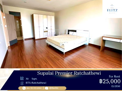 คอนโดให้เช่า : ✨ High-Rise Condo with Spacious Living Area in Prime Ratchathewi | Main Phetchaburi Road - Close to BTS Ratchathewi, Phaya Thai & Siam Paragon ✨