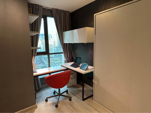 🚩 For Rent Condo IDEO MOBI RAMA 9 Building 1, Floor 17,1 bed room, Room size 30.00 sqm