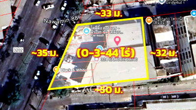 Land for sale Ratchada-Ramintra Road : Land for sale with tenants, Ramintra Km.8 (00147678)