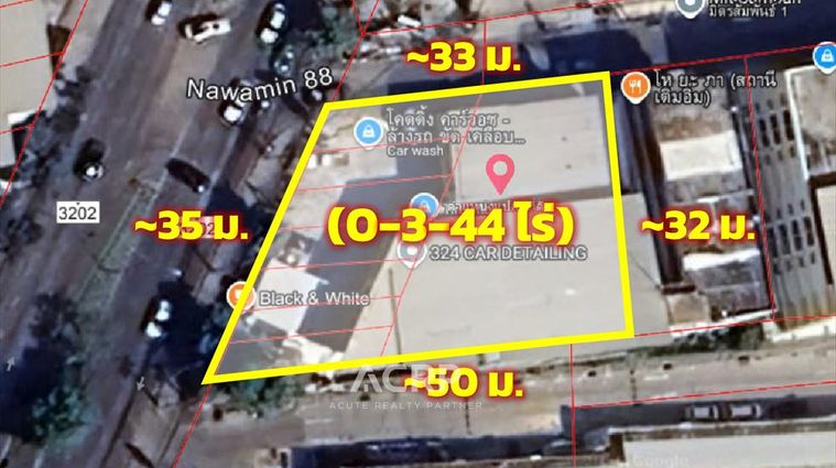 ขายที่ดิน 344 ตร.ว. เขตบึงกุ่ม