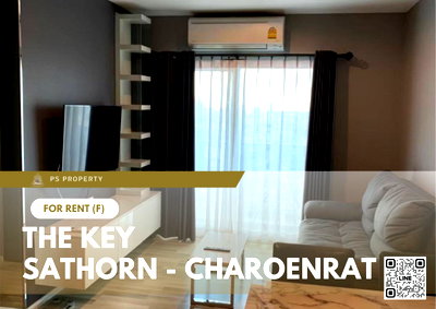 คอนโดให้เช่า : ให้เช่า ✨ The Key Sathorn - Charoenrat ✨2 ห้องนอน 2 ห้องน้ำ เฟอร์นิเจอร์ และ เครื่องใช้ไฟฟ้าครบ ใกล้ห้าง Terminal พระราม 3
