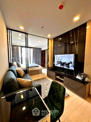คอนโดให้เช่า : คอนโด 1 ห้องนอน ชั้น 28 One 9 Five Asoke - Rama 9 ใกล้ MRT พระราม 9 (ID 3210123)