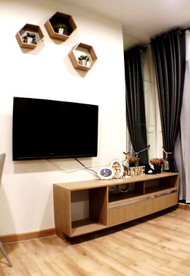 Condos for rent : PFD-08979 Condo for rent Niche Mono Sukhumvit-Bearing, beautifully decorated room, fully furnished, ready to move in, near BTS Bearing 🏙️✨