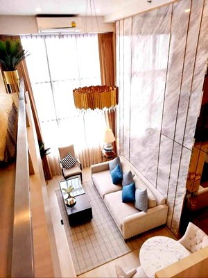 ขายคอนโด : RS7441 ขาย Knightsbridge Prime Sathorn ห้อง Duplex เพดานสูง ตกแต่งสวย แสงธรรมชาติพอดี ไม่โดนแดดแรง ใกล้ BTS ช่องนนทรี