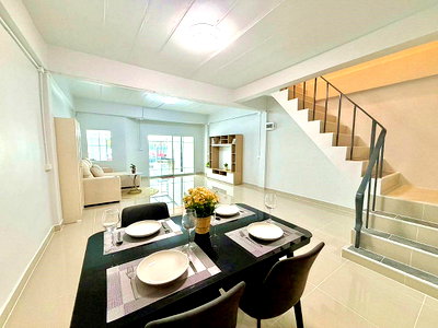 ทาวน์โฮม นนทบุรี : AF.  บ้านสวย  4 ห้องนอน มีระเบียงหน้าบ้าน #หมู่บ้านจันทิมา ธานี บางใหญ่  ใกล้เซ็นทรัล เวสเกต