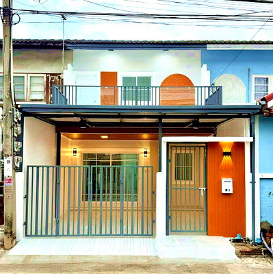 ทาวน์โฮม บางบัวทอง นนทบุรี : MO.  บ้านสวย  4 ห้องนอน มีระเบียงหน้าบ้าน #หมู่บ้านจันทิมา ธานี บางใหญ่  ใกล้เซ็นทรัล เวสเกต