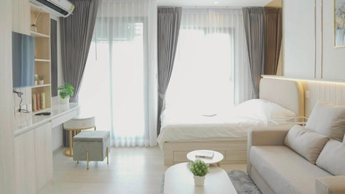 ชั้นสูง 38 วิวตะวันออก | เครื่องซักอบผ้าในตัว | ใกล้ BTS เพลินจิต & Central Embassy